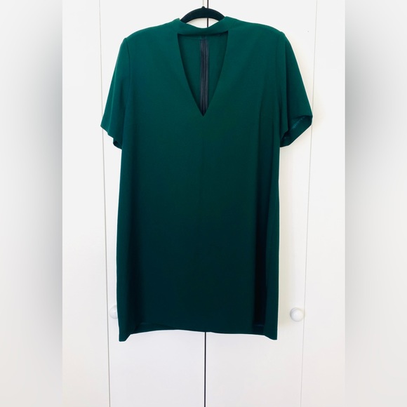 Zara Green Choker Mini Dress XL - Picture 4 of 5